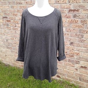 🤑Free with any purchase🤑Studded ragland blouse